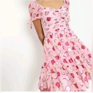 Blackmilk Dragon Fruit tea dress XL